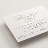 "sway" - Letterpress RSVP Cards in Sway by Laura Hankins - Detail