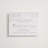 "garden" - Letterpress RSVP Cards in Garden by Leah Bisch - Front
