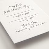 "Ever classic" - Letterpress RSVP Cards in Ever Classic by Design Lotus - Detail