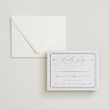 "Porcelain Garden" - Letterpress RSVP Cards in Lapis | Robin's Egg by Corinne Malesic - Invitation with Envelope