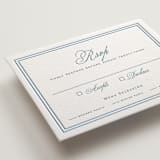 "ricciarelli" - Letterpress RSVP Cards in Denim by chocomocacino - Detail