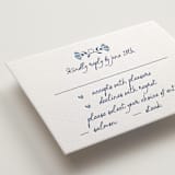 "Talavera" - Letterpress RSVP Cards in Lapis by Tamara Hilje - Detail