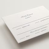 "Villa" - Letterpress RSVP Cards in Provincial Blue by Blustery August - Detail