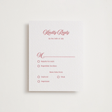 "Ritzy" - Letterpress RSVP Cards in Scarlet by Nicoletta Savod - Front