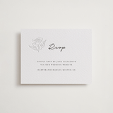 "my dearest" - Letterpress RSVP Online Enclosure Cards in Soft Black | Blind Deboss by Qing Ji - Front