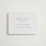 "Warm Winds" - Letterpress RSVP Online Enclosure Cards in Ash by Janean Hinger - Front