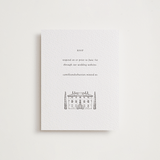 "Italian Countryside" - Letterpress RSVP Online Enclosure Cards in Warm Gray by Melinda Denison - Front