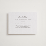 "Mountainview" - Letterpress RSVP Online Enclosure Cards in Graphite by Sarah Brown - Front