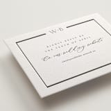 "Luster" - Letterpress RSVP Online Enclosure Cards in Black by Stacey Meacham - Detail