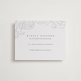 "garden" - Letterpress RSVP Online Enclosure Cards in Garden by Leah Bisch - Front