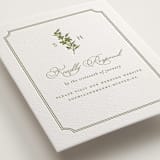 "Simply Elegant" - Letterpress RSVP Online Enclosure Cards in Pistachio by Yaling Hou Suzuki - Detail