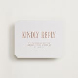 "title" - Letterpress RSVP Online Enclosure Cards in Sandstone by JoAnn Jinks - Front