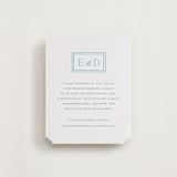 "ricciarelli" - Letterpress RSVP Online Enclosure Cards in Marine Blue by chocomocacino - Front