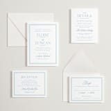 "ricciarelli" - Letterpress RSVP Online Enclosure Cards in Marine Blue by chocomocacino - Invitation Suite