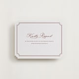 "Avery" - Letterpress RSVP Online Enclosure Cards in Cinnamon by Jennifer Postorino - Front
