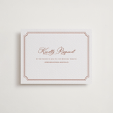 "Avery" - Letterpress RSVP Online Enclosure Cards in Dusty Rose by Jennifer Postorino - Front