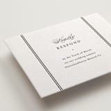 "Timeless Together" - Letterpress RSVP Online Enclosure Cards in Soft Black by Carolyn MacLaren - Detail