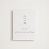 "la graine" - Letterpress RSVP Online Enclosure Cards in Burnt Sienna by Alaina Cherup - Front