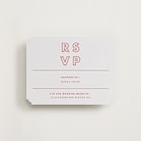 "Alaia" - Letterpress RSVP Online Enclosure Cards in Verona Sunset by Blustery August - Front