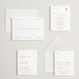 "Alaia" - Letterpress RSVP Online Enclosure Cards in Verona Sunset by Blustery August - Invitation Suite