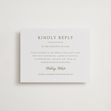 "Summit Meadows" - Letterpress RSVP Online Enclosure Cards in Pistachio by Ana Sharpe - Front