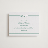 "Fresh Classic" - Letterpress RSVP Online Enclosure Cards in Cucumber by letterfix - Front