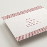 "Classic Cherries" - Letterpress RSVP Online Enclosure Cards in Scarlet by Charter Oaks Creative - Detail