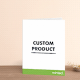 "Portrait Custom" - Letterpress Wedding Thank You Cards by Minted Custom - Front