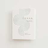 "bonseki" - Letterpress Wedding Thank You Cards in Matte Gold by Alaina Cherup - Front