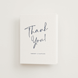 "Ink scribble" - Letterpress Wedding Thank You Cards in Aegean by Adelyn T. - Front
