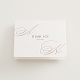 "sway" - Letterpress Wedding Thank You Cards in Sway by Laura Hankins - Front