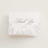 "garden" - Letterpress Wedding Thank You Cards in Garden by Leah Bisch - Front