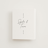 "terrace" - Letterpress Wedding Thank You Cards in Charcoal by Owl and Toad - Front