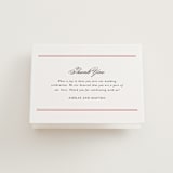 "Steeped in Tradition" - Letterpress Wedding Thank You Cards in Scarlet by Design Lotus - Front