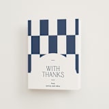 "Beech" - Letterpress Wedding Thank You Cards in Navy by Blustery August - Front