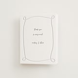 "Artist Hand" - Letterpress Wedding Thank You Cards in Artist Hand by Heather Schertzer - Front