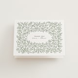 "Lovely Leaves" - Letterpress Wedding Thank You Cards in Lovely Leaves by Jessie Steury - Front