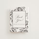 "Wedding Press" - Letterpress Wedding Thank You Cards in Graphite by Chris Griffith - Front