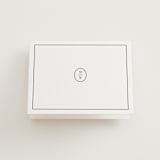 "Minimalist Monogram" - Letterpress Wedding Thank You Cards in Soft Black by Olivia Raufman - Front