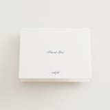 "Villa" - Letterpress Wedding Thank You Cards in Provincial Blue by Blustery August - Front