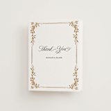 "Lake Como" - Letterpress Wedding Thank You Cards in Faux Gold by Kate Ahn - Front