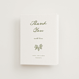 "Villa" - Letterpress Wedding Thank You Cards in Pistachio by Maja Cunningham - Front