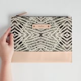 "zigzag" - Casual Clutch in Mocha by Miranda Mol - Scale