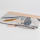 "Casual style" - Casual Clutch in Denim by Lucrecia Caporale - Zipper Detail