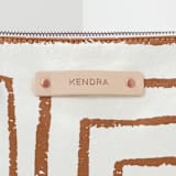 "Taos - Rust" - Casual Clutch in Rust by Anna Elder - Tag Detail