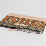 "Basic - Umber" - Casual Clutch in Umber by Bethania Lima - Zipper Detail