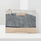 "tissue overlay" - Casual Clutch in Indigo by Carrie Moradi - Casual Clutch