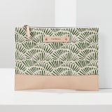 "Palmetto Fans" - Casual Clutch in Slate by Tamara Hilje - Casual Clutch