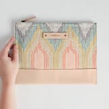 "Boho Ikat" - Casual Clutch in Boho by Erin Deegan - Scale