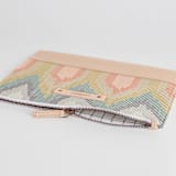 "Boho Ikat" - Casual Clutch in Boho by Erin Deegan - Zipper Detail